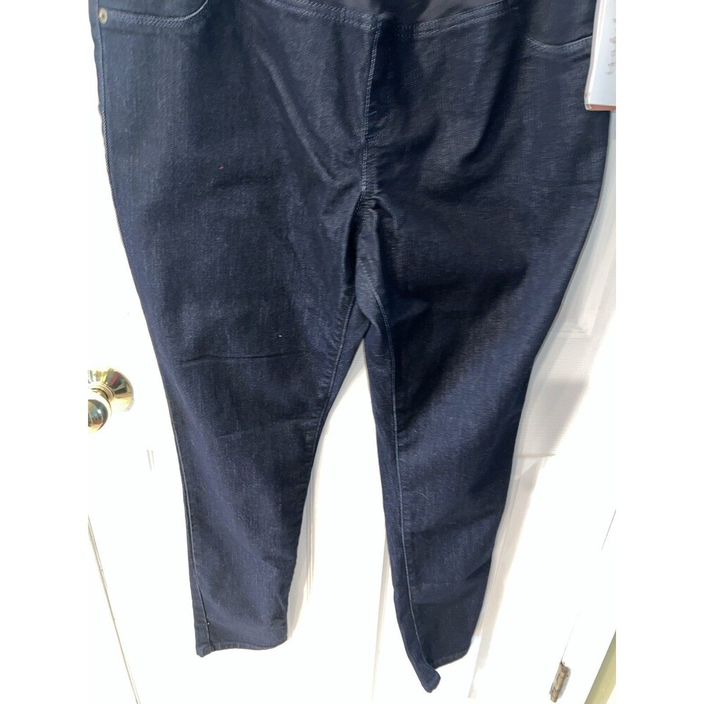 Ingrid & Isabel Maternity Jeans Pants Womens 16 Crossover Panel Over Belly New - Picture 10 of 11